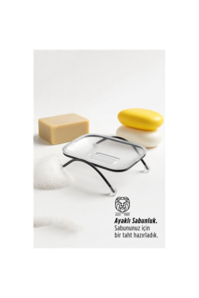 teknoparkx حامل صابون قائم بذاته - تصميم شفاف مع تصريف للمياه، مقاس 12 × 9 سم...