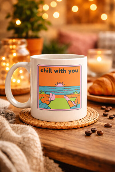 ELİZ BERRA MODA Chill with You Designed Porcelain Mug – Model 35 Special Desi...