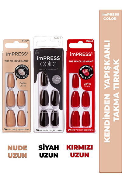Impress Kendinden Yapışkanlı Takma Tırnaklar IIMC506-12-10