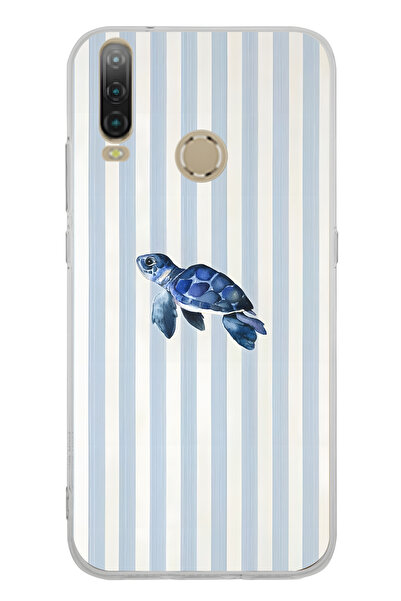 FLAMENKO حافظة هاتف شفافة بنمط السلحفاة البحرية متوافقة مع جهاز General Mobil...