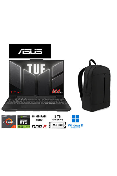 ASUS Tuf Gaming A16 FA607NUG-RL211 6gbRTX4050 140W Ryzen7 7445HS 64GB 1TB SSD...