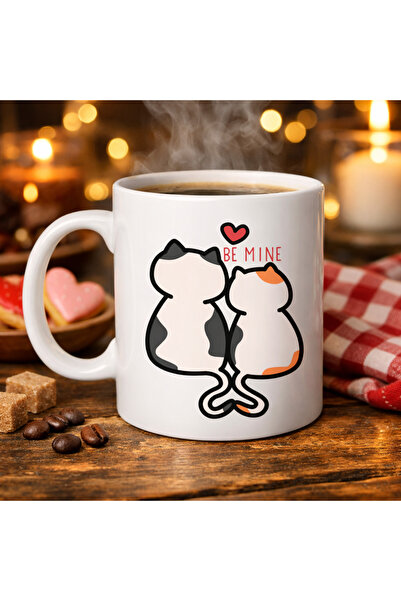 ELİZ BERRA MODA Be Mine Cute Cat Porcelain Mug Model 40 – Special Coffee Cup ...