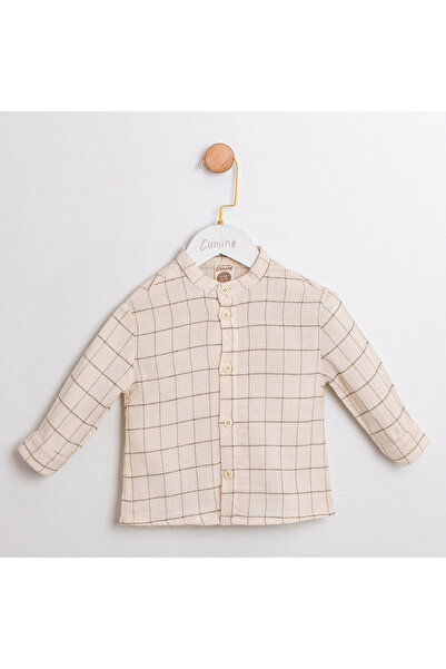 Coolimino Boys' Muslin Fabric Checked Shirt