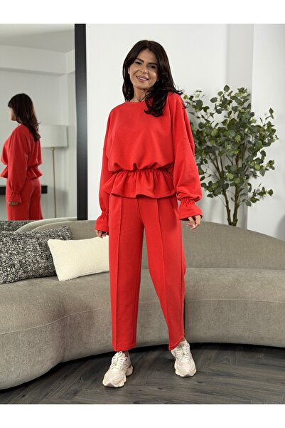 RAMONA BADESCU EXCLUSIVE Costum Damă Casual cu Volan în Talie – Bluză Lejeră ...