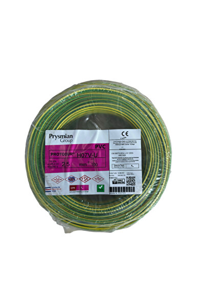 Prysmian 2.5 SARI YEŞİL NYA TEK DAMAR