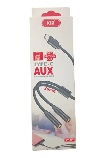 KIN KY-217 Type-C Adapter - 2 Jack Plugs 3.5mm Female