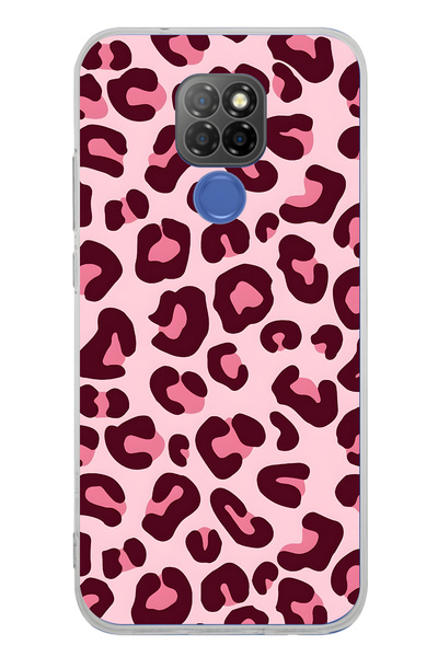 FLAMENKO حافظة هاتف شفافة بنمط الفهد الوردي متوافقة مع جهاز General Mobile GM 20