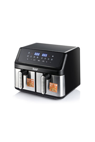 raf Friteuză cu Aer Digitală R.5382, 10L (5L+5L), Dublu Coș, Control Tactil