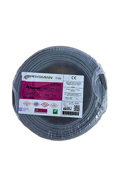 Prysmian 2.5 GRİ NYA TEK DAMAR