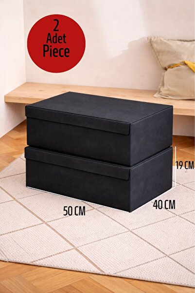 ALAS 2 Adet Çok Amaçlı Baza Altı Giysi&Kazak Kutu Hurç