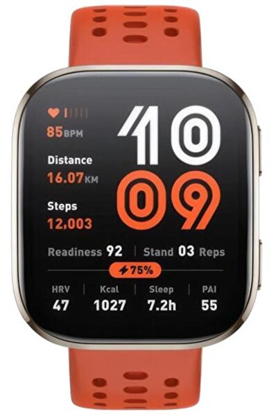 Amazfit Ceas inteligent Bip 6 roșu, ecran AMOLED de 1,97"