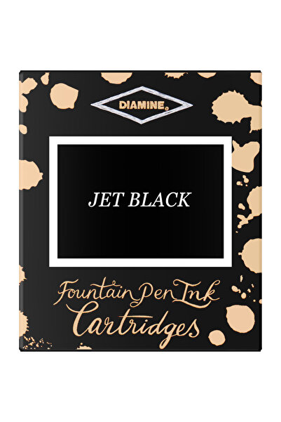 Diamine Set de 6 cartușe de cerneală - Negru intens