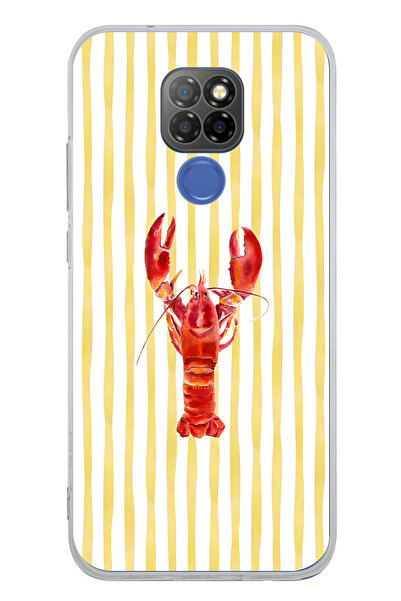 FLAMENKO حافظة هاتف شفافة بنمط جراد البحر متوافقة مع جهاز General Mobile GM 20