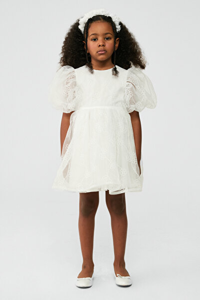 Tyess فتاة فستان أبيض