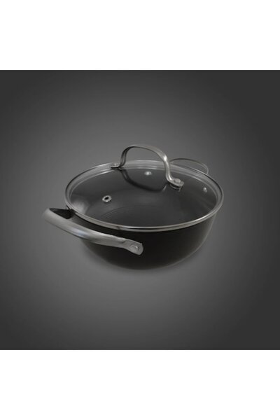 Oti Honeycomb Cast Iron Pot with Glass Lid OTI, Diameter 20cm, Capacity 2L