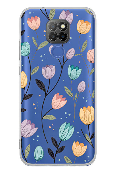 FLAMENKO حافظة هاتف شفافة بنمط زهرة التوليب متوافقة مع جهاز General Mobile GM 20