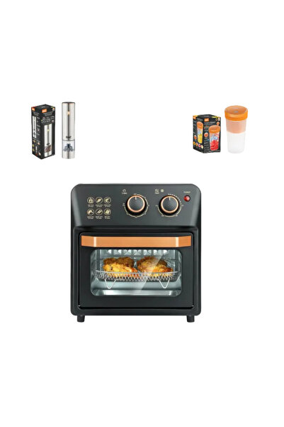 LYXUN ELECTRONICS Friteuza cu aer cald, Lyxun LX-2050 Gri, 2000W, capacitate ...