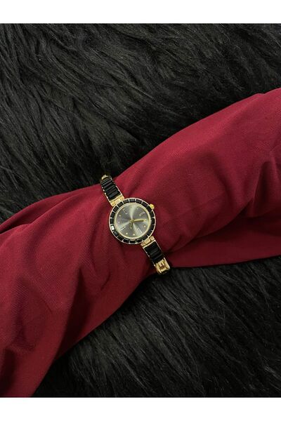 Firuzeaccesories PIRLANTALI ÇELİK SAAT
