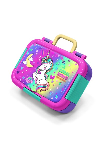 Coral High Παιδικό μπολ φαγητού από ανοξείδωτο ατσάλι με σχέδιο μονόκερου σε ...