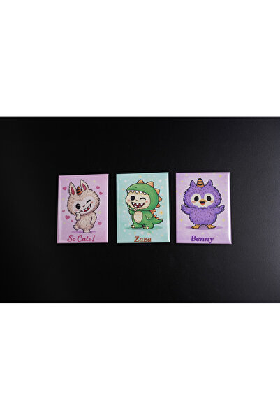 ECRUEMOMENTS 3 LÜ OYUN ARKADAŞLARIM MAGNET SETİ