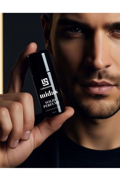 LoraShine Midas Erkek 30 ml Krem Parfüm Yoğun Esanslı Kalıcı Maskülen Koku