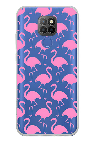 FLAMENKO حافظة هاتف شفافة بنمط فلامينجو متوافقة مع جهاز General Mobile GM 20