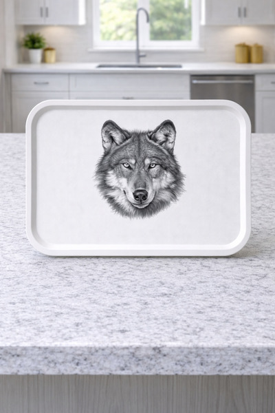 Zucci Home Animal Collection |   Wolf |   Presentation Tray 29.5 X 41.5 cm | ...