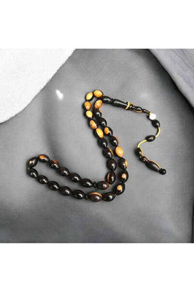 İnan Tesbih Alaca Color Arpa Cut Master Signature Model Ebony Wood Praying Beads