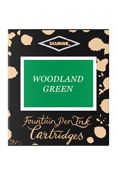 Diamine Set de 6 cartușe de cerneală - Verde Pădure
