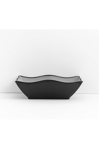 mastergold A rectangular melamine serving dish with wavy edges, 20 x 14 x 6 c...