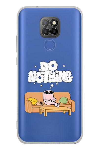 FLAMENKO حافظة هاتف شفافة بنمط Do Nothing متوافقة مع جهاز General Mobile GM 20