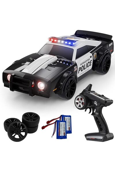 Pinecone Model 4 WD High Speed Drift RC Police Car 1:16 Scale
