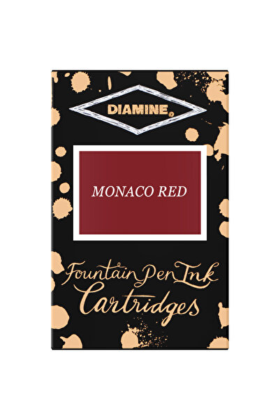 Diamine Σετ 18 δοχείων μελανιού - Κόκκινο Monaco