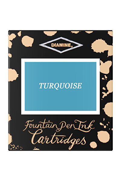Diamine Set de 6 cartușe de cerneală - Turcoaz