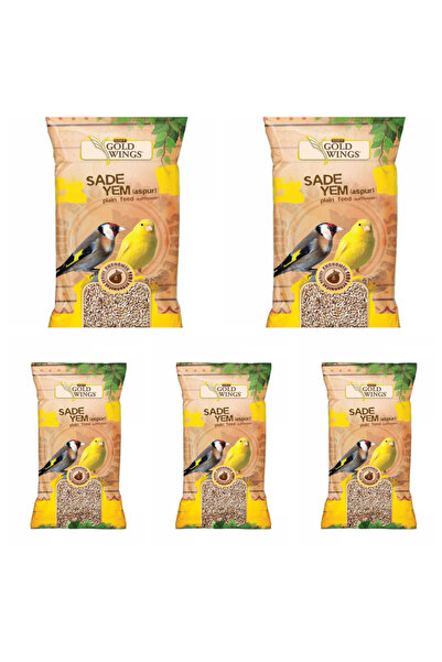 Gold Wings Evcil Hayvan SADE KUŞ Yemi 5'li Paket