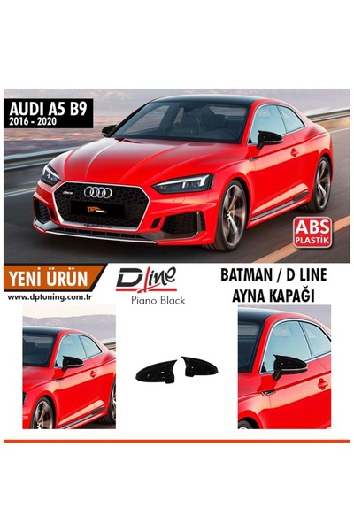 Fym Dp-10098 Audi A4 16-21 / A5 Signalized 16-20 Bat Wing Mirror Cover P.Blac...