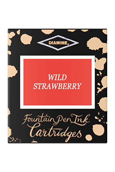 Diamine Set de 6 cartușe de cerneală - Căpșuni sălbatice