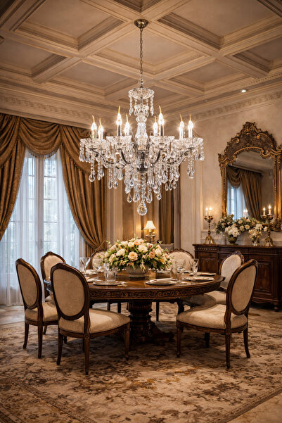 qwell Luxury classic silver chandelier, large size, suitable for reception ar...