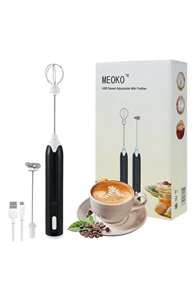 meoko جهاز رغوة الحليب للقهوة، جهاز رغوة الحليب الكهربائي USB