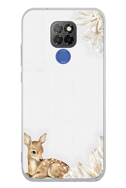 FLAMENKO حافظة هاتف شفافة بنمط جرو الغزال متوافقة مع جهاز General Mobile GM 20