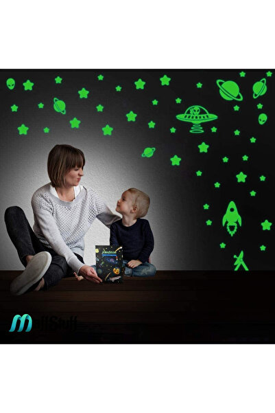 MaffStuff Decorative fluorescent wall stickers for children set of 278 pieces...