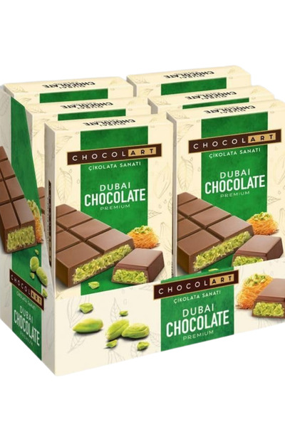 CHOCO L'ART Chocolart Dubai Çikolatası Antep Fıstıklı Çıtır Kadayıflı Sütlü Ç...