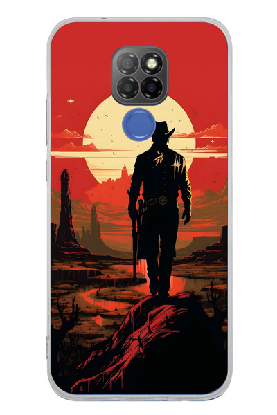 FLAMENKO حافظة هاتف شفافة بنمط غروب الشمس من جينيرال موبايل GM 20 متوافقة مع ...