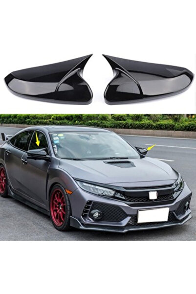 SOLVEKS HONDA CIVIC FC5/FK7 16-21 YARASA AYNA KAPAĞI P.BLACK OTO AKSESUAR PRE...