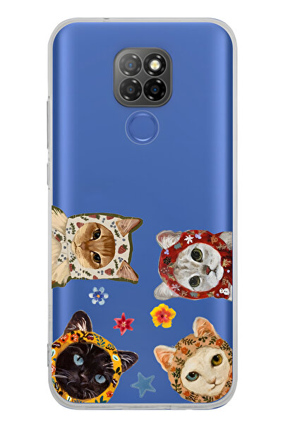 FLAMENKO حافظة هاتف شفافة بنمط القطط اللطيفة متوافقة مع جهاز General Mobile G...