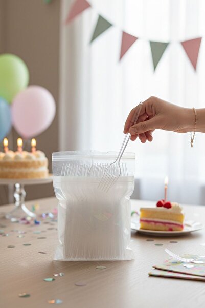 Cadde Süs طقم شوكات ملونة 25 قطعة، طقم شوكات مكون من 25 قطعة