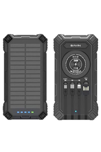 Bavin PC1118 20000mAh With Wireless Solar Powerbank 22.5W Fast Charge Built-I...