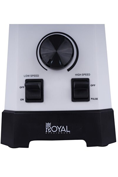 Royal Appliances خلاط كهربائي تجاري يُوضع على سطح الطاولة، بقوة 1000 واط، موديل RA-CTB2014، سعة 2 لتر، مزود بوعاء بلاستيكي عالي الطاقة وغير قابل للكسر.