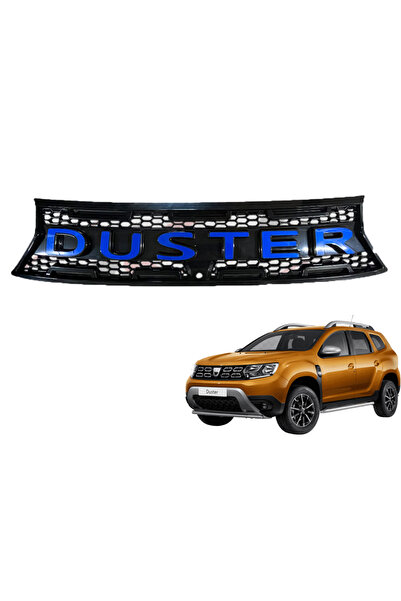 Fym Kt-1805 Dacia Duster 18-24 Sport Front Grille Blue Duster Writing Importe...