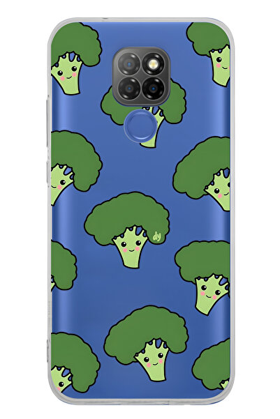 FLAMENKO حافظة هاتف شفافة بنمط البروكلي اللطيف متوافقة مع جهاز General Mobile...